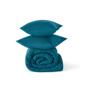 Prewashed Plain Comforter Set