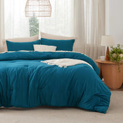 Prewashed Plain Comforter Set