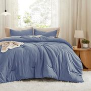 Prewashed Plain Comforter Set