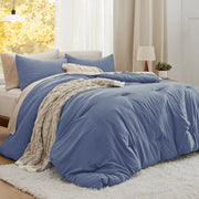 Prewashed Plain Comforter Set