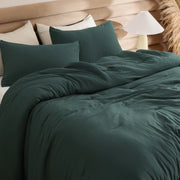 Prewashed Plain Comforter Set