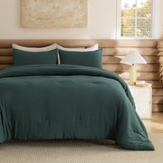 Prewashed Plain Comforter Set