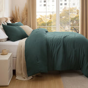 Prewashed Plain Comforter Set