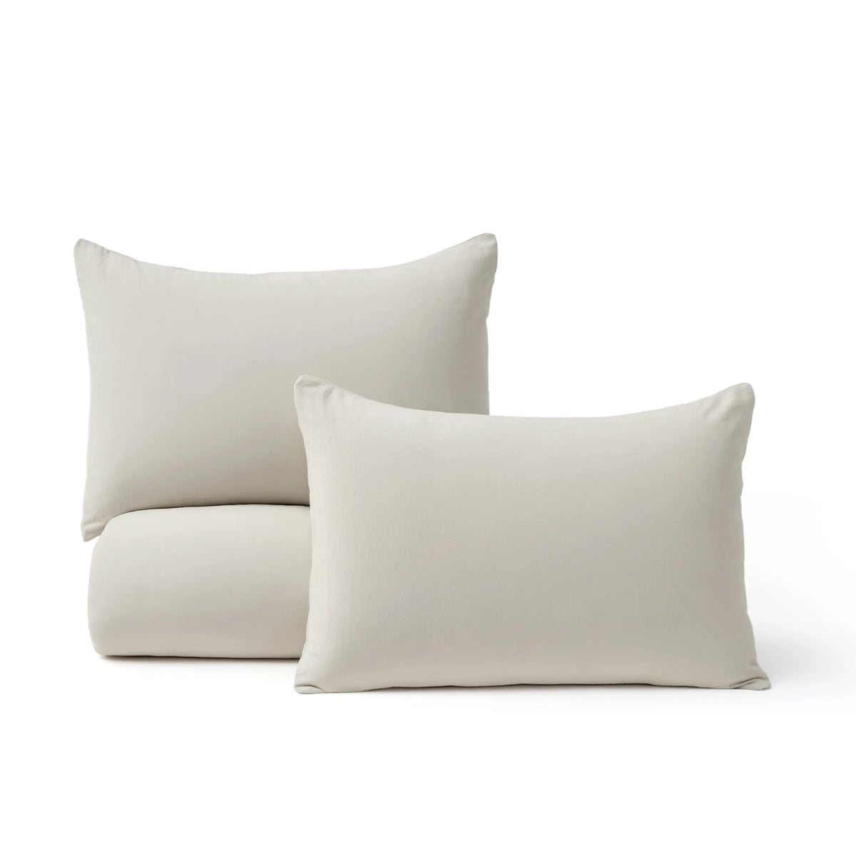 Prewashed Plain Comforter Set