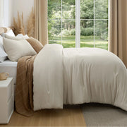Prewashed Plain Comforter Set