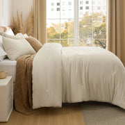 Prewashed Plain Comforter Set