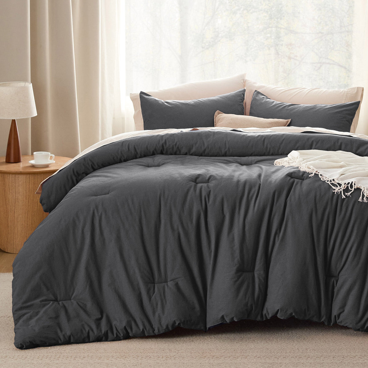 Prewashed Cotton Comforter Set