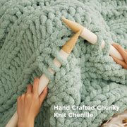 Chunky Knit Chenille Blanket