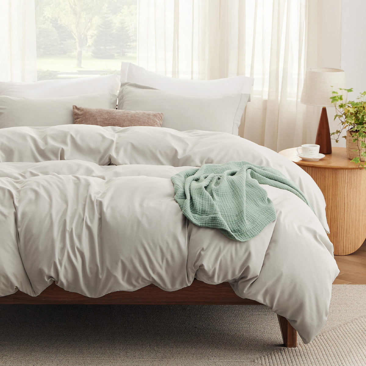 Prewashed Microfiber Duvet Cover Set