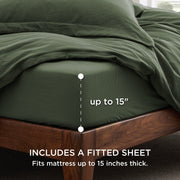 Prewashed Microfiber Duvet Cover Set