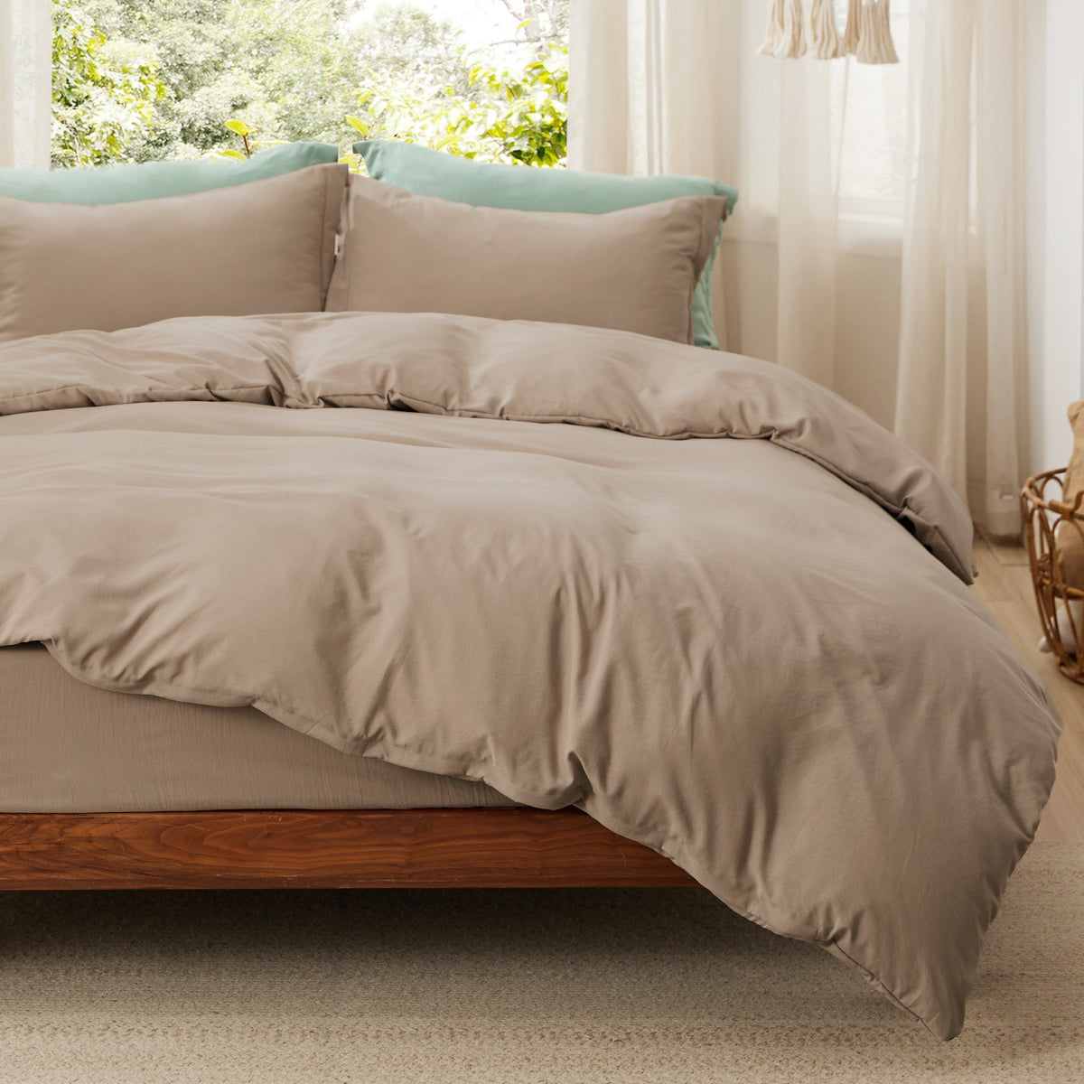 Prewashed Microfiber Duvet Cover Set