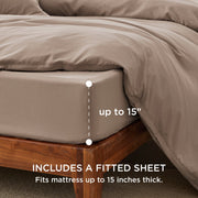 Prewashed Microfiber Duvet Cover Set