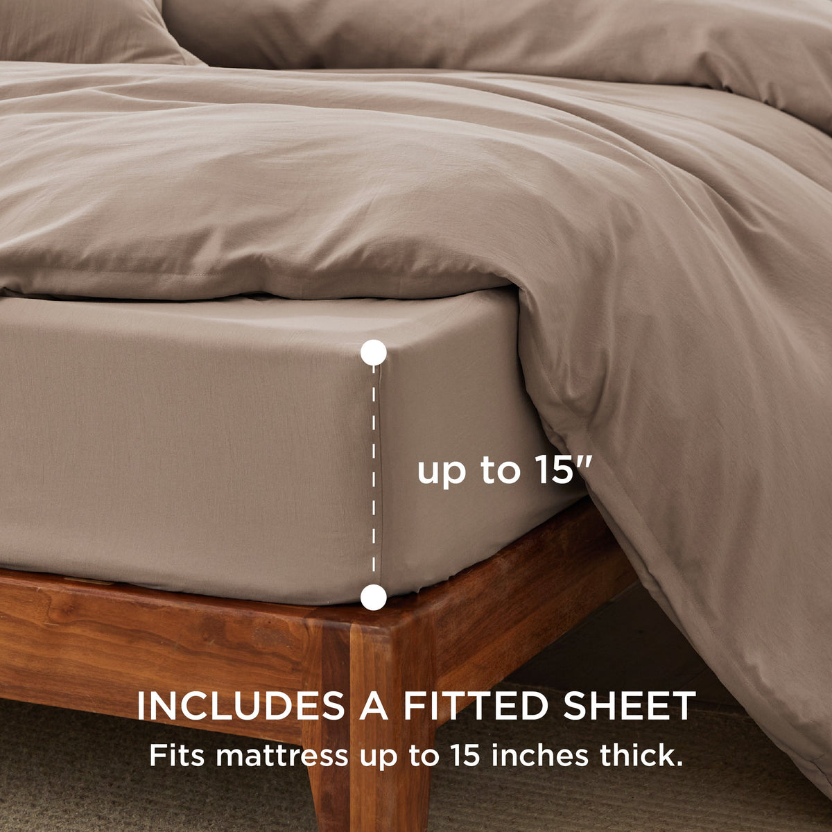 Prewashed Microfiber Duvet Cover Set