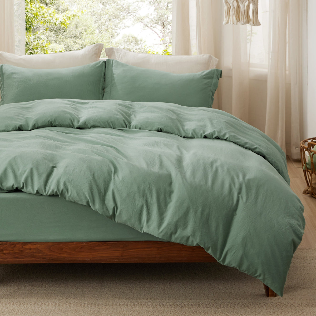 Prewashed Microfiber Duvet Cover Set