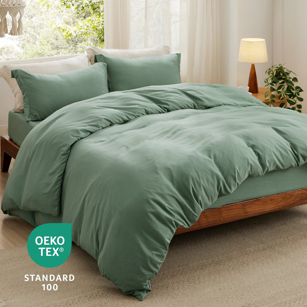 Prewashed Microfiber Duvet Cover Set