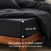 Prewashed Microfiber Duvet Cover Set
