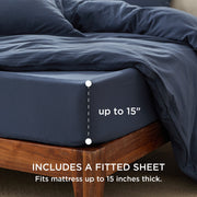 Prewashed Microfiber Duvet Cover Set