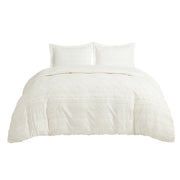 Boho Tufted Embroidery Duvet Cover Set