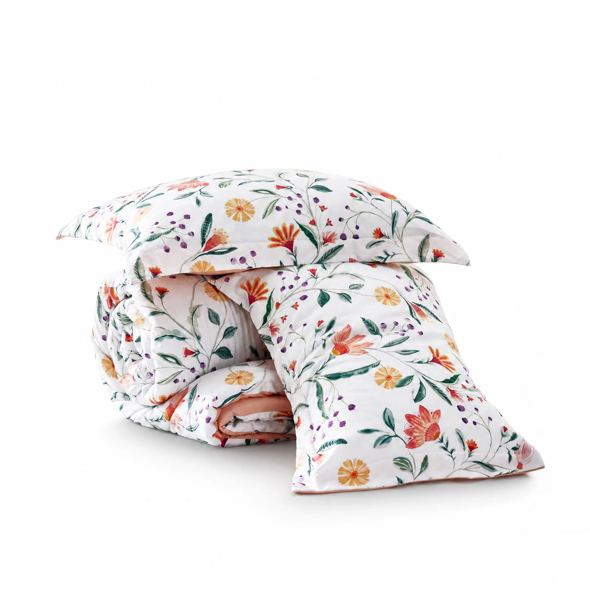 Reversible Pale Duvet Cover Set
