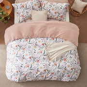 Reversible Pale Duvet Cover Set