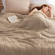 Arch Shaggy Sherpa Fleece Blanket