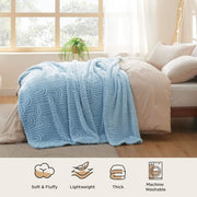Arch Shaggy Sherpa Fleece Blanket