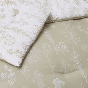 Reversible Floral Print Comforter Set