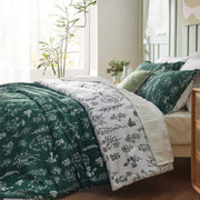 Reversible Floral Print Comforter Set