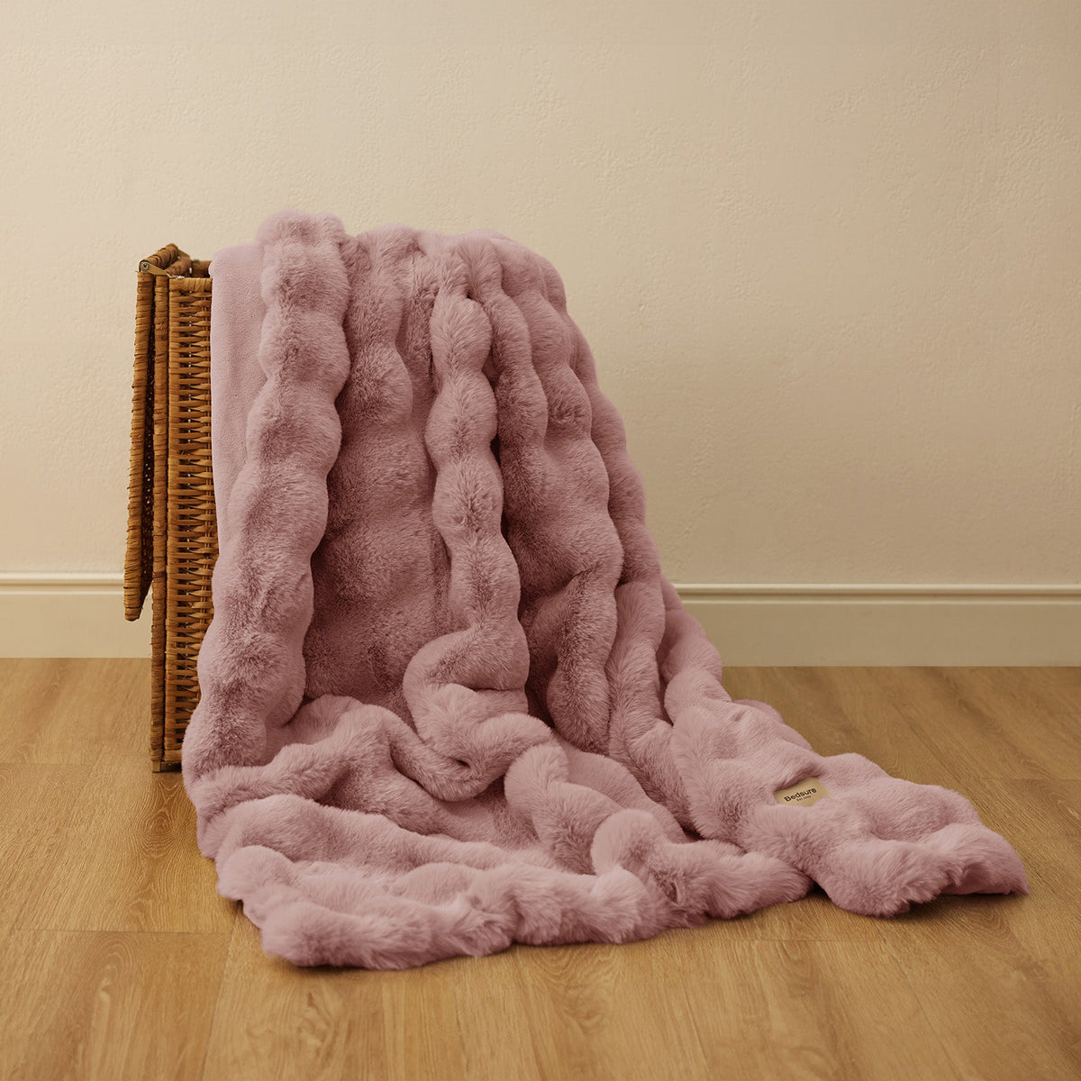 Bubble Faux Fur Blanket
