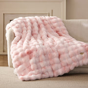 Bubble Faux Fur Blanket