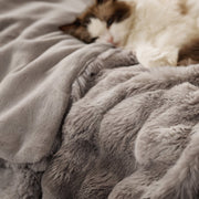 Bubble Faux Fur Blanket