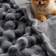 Bubble Faux Fur Blanket