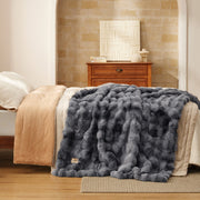 Bubble Faux Fur Blanket