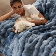 Bubble Faux Fur Blanket