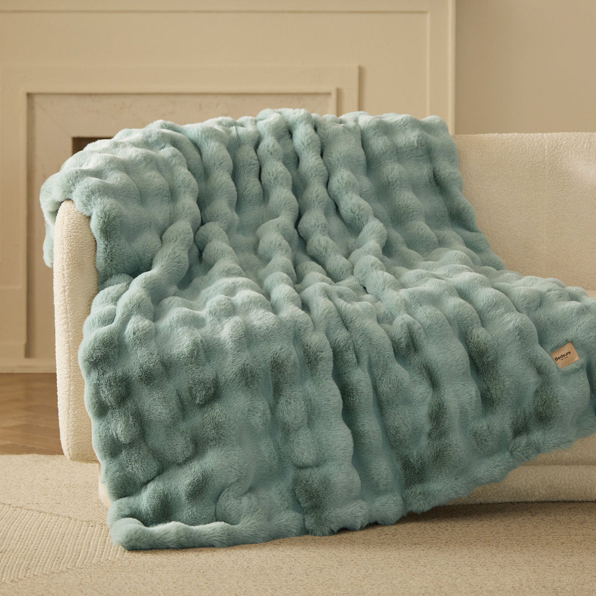 Bubble Faux Fur Blanket
