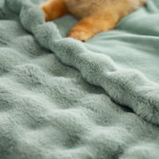 Bubble Faux Fur Blanket