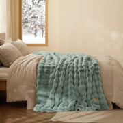 Bubble Faux Fur Blanket