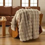 Bubble Faux Fur Blanket