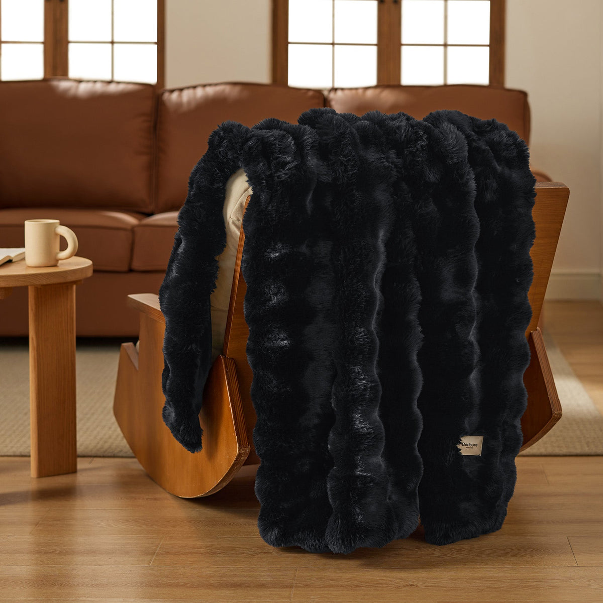 Bubble Faux Fur Blanket