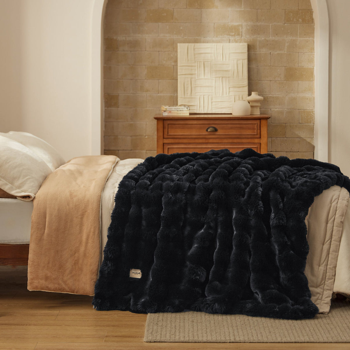 Bubble Faux Fur Blanket