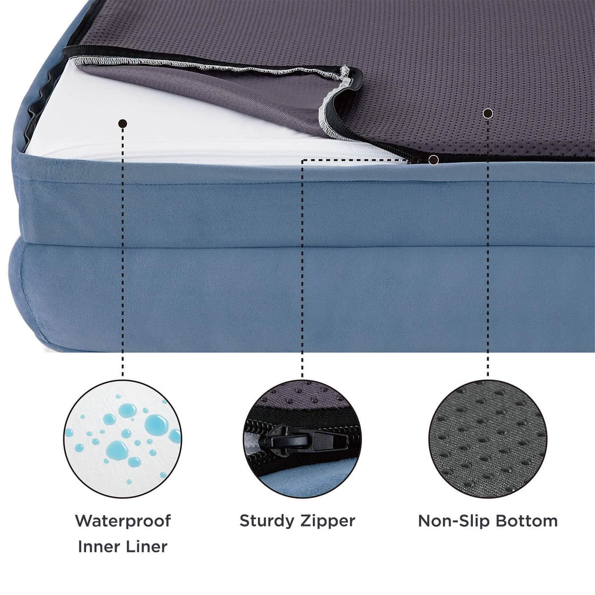 Orthopedic Plush Flannel Dog Sofa