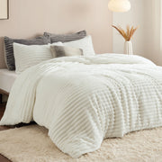Striped Flannel Comforter Set