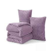 Striped Flannel Comforter Set
