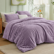 Striped Flannel Comforter Set