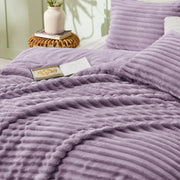 Striped Flannel Comforter Set
