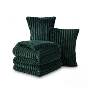 Striped Flannel Comforter Set