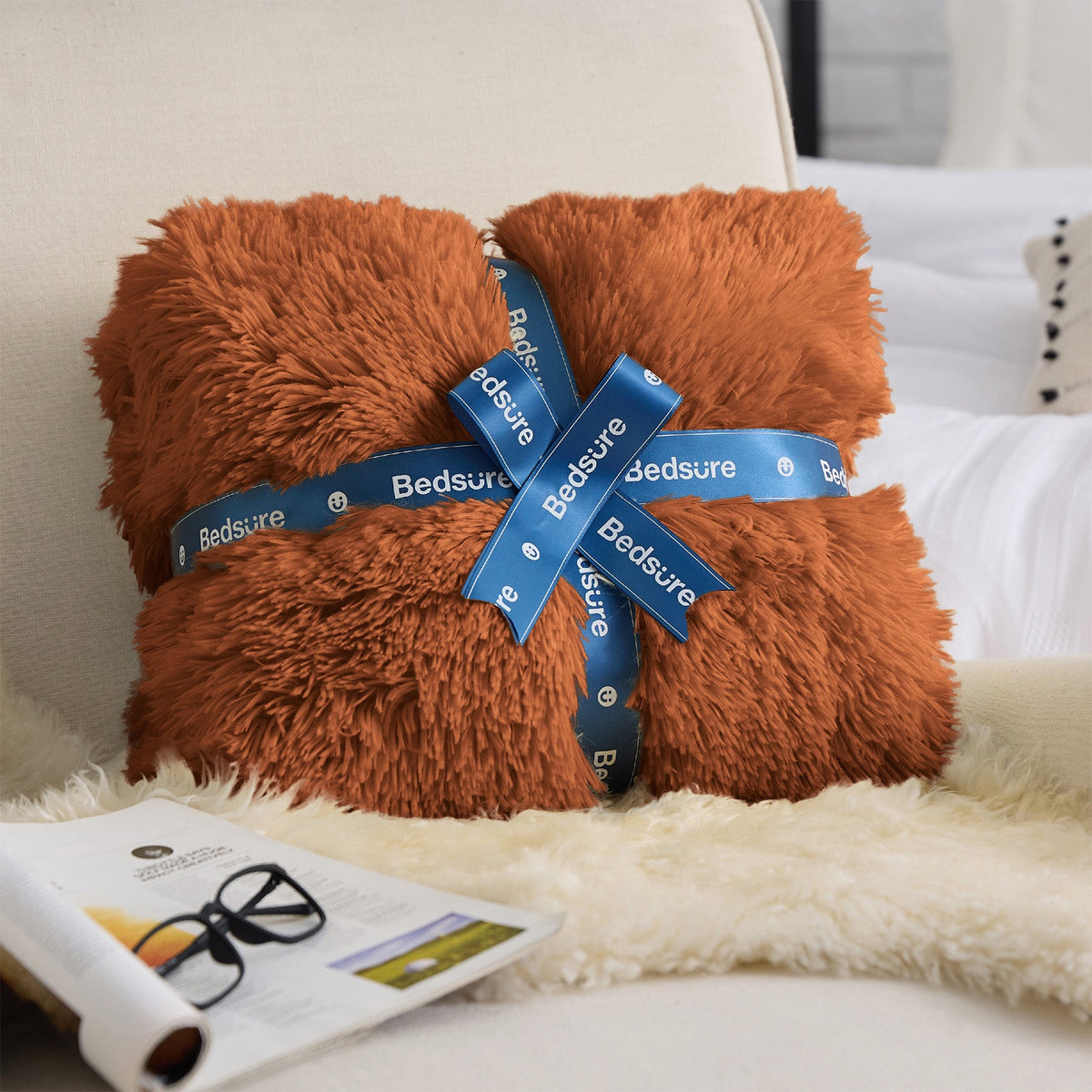 Fuzzy Faux Fur Blanket