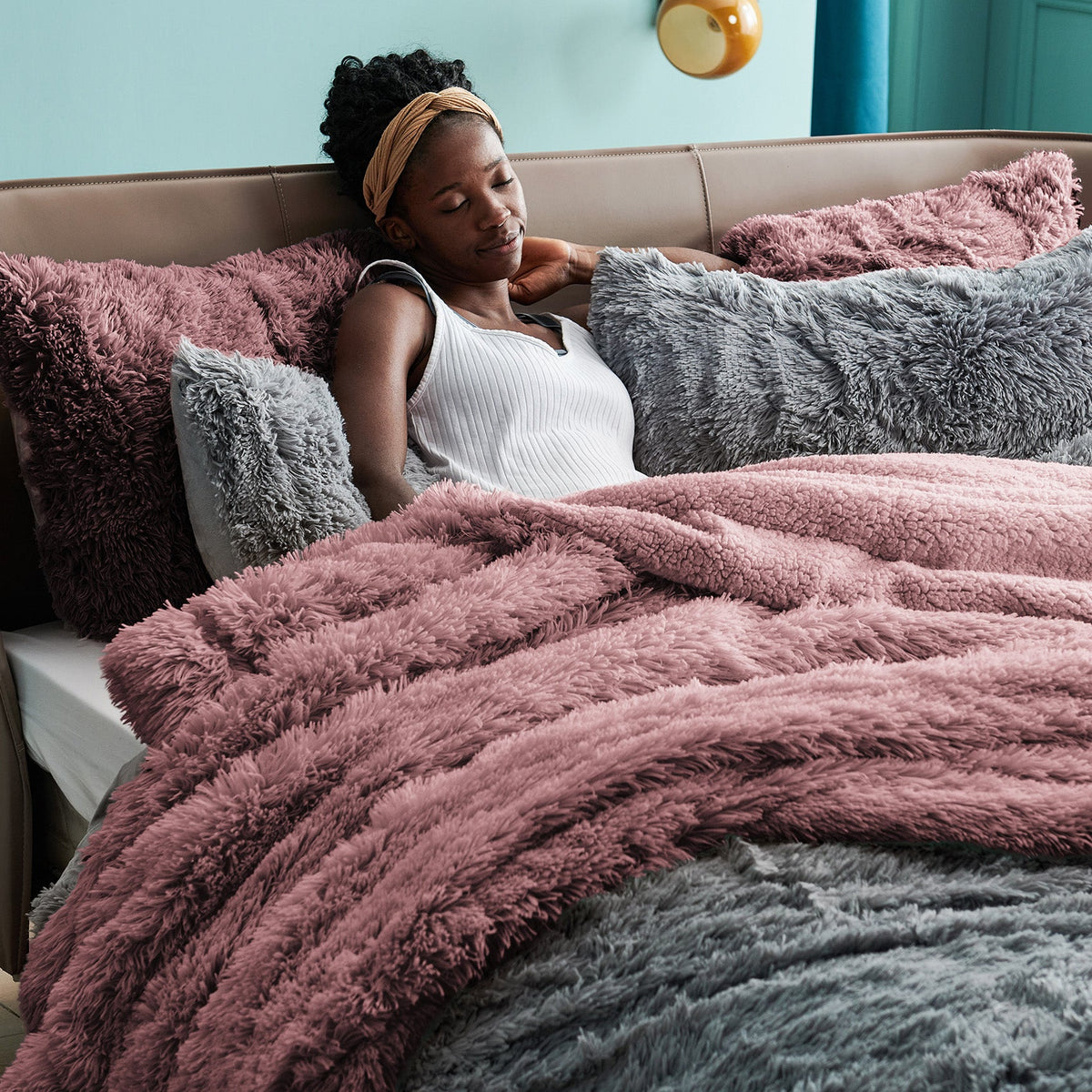 Fuzzy Faux Fur Blanket