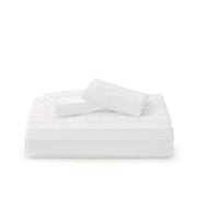 Striped Tufted Embroidery Duvet Cover Set