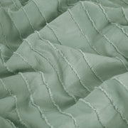 Striped Tufted Embroidery Duvet Cover Set
